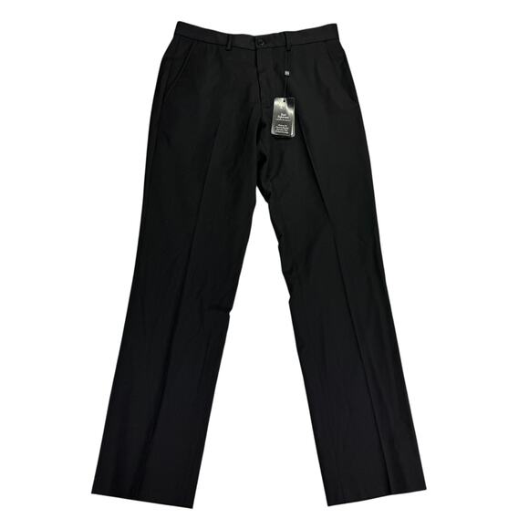 Armani Exchange Mens Slim Fit Black Solid Suit Pants Black 30x30 - Picture 1 of 8